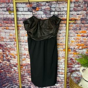 Strapless black dress by Theory, size 12